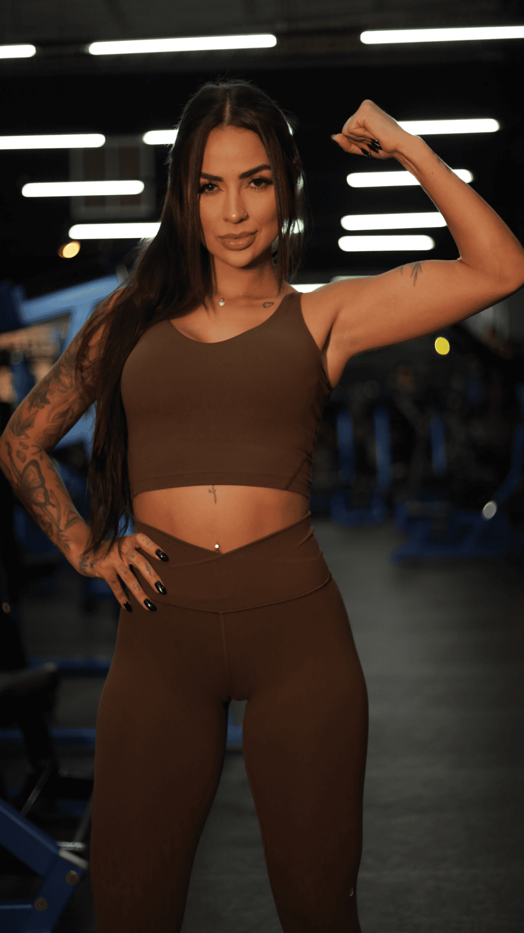 Mulher se exercitando